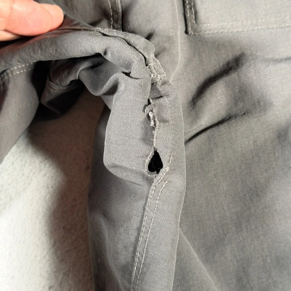 The North Face Mens Gray Hiking Shorts Size 36‎ AXEZ S13 Technical Utility 10in